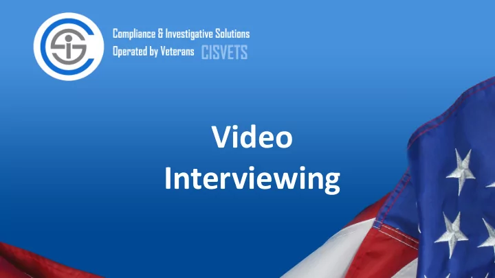interviewing