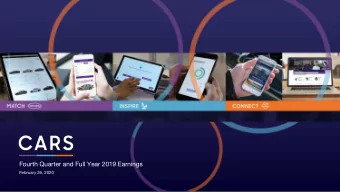 Fourth Quarter and Full Year 2019 Earnings  February 26, 2020  Forward-Looking Statements This