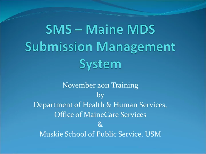 muskie school of public service usm introduction to sms