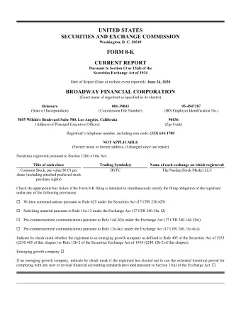 UNITED STATES  SECURITIES AND EXCHANGE COMMISSION  Washington, D. C. 20549  FORM 8-K  CURRENT