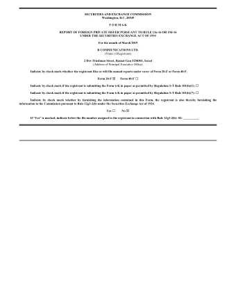 SECURITIES AND EXCHANGE COMMISSION  Washington, D.C. 20549  F O R M 6-K  REPORT OF FOREIGN PRIVATE