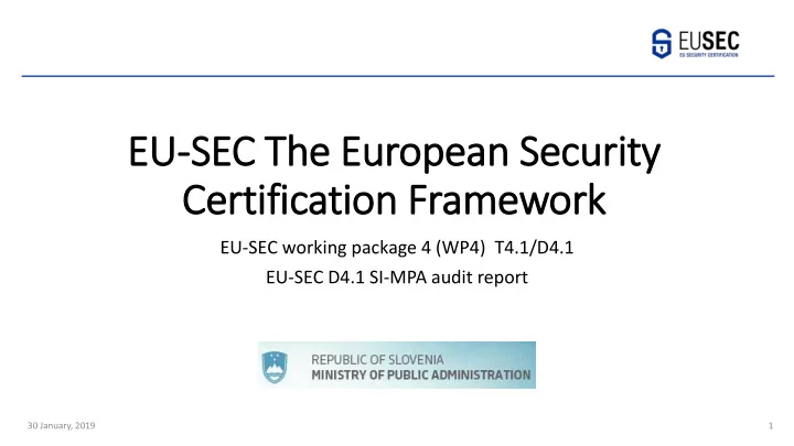eu eu sec the european security