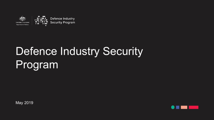 defence industry security program