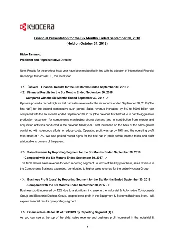 1  Automotive Components Group. In particular, the industrial tool business was the growth driver