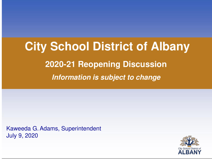 city school district of albany