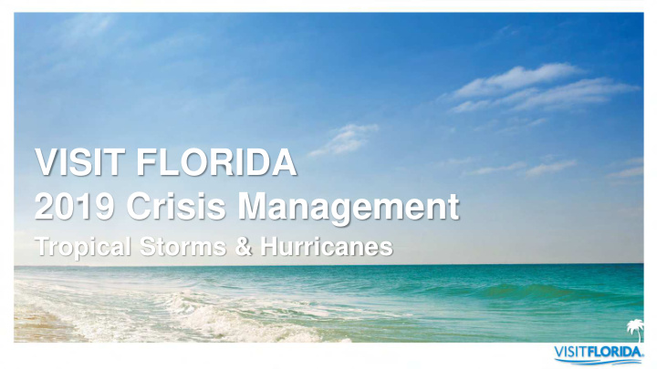 visit florida 2019 crisis management