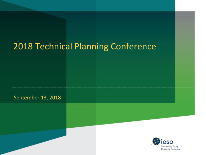 2018 technical planning conference
