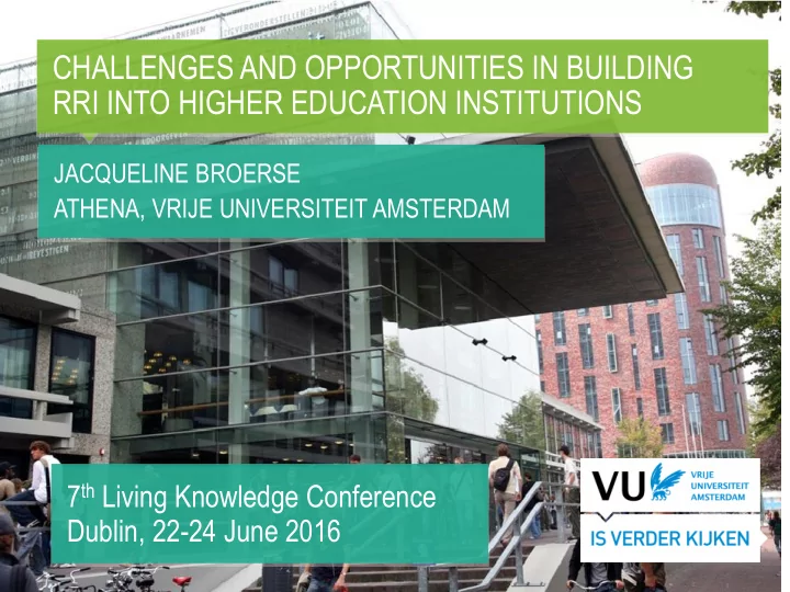 challenges and opportunities in building