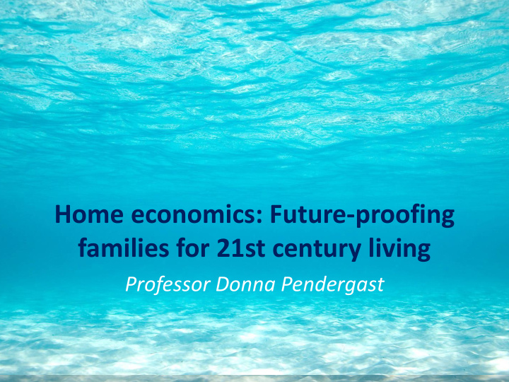 families for 21st century living