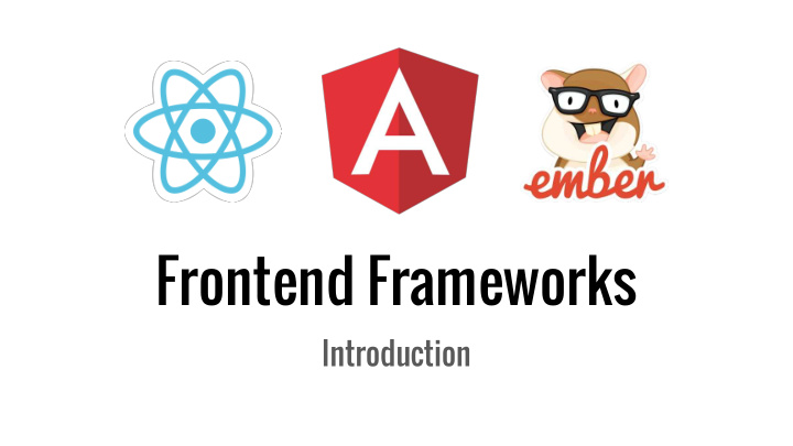 frontend frameworks