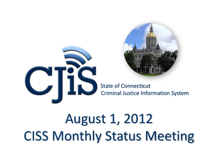 ciss monthly status meeting agenda