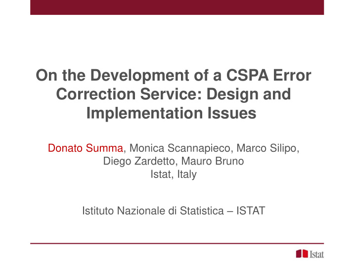 correction service design and