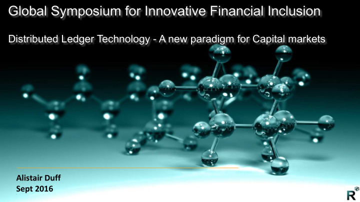 global symposium for innovative financial inclusion