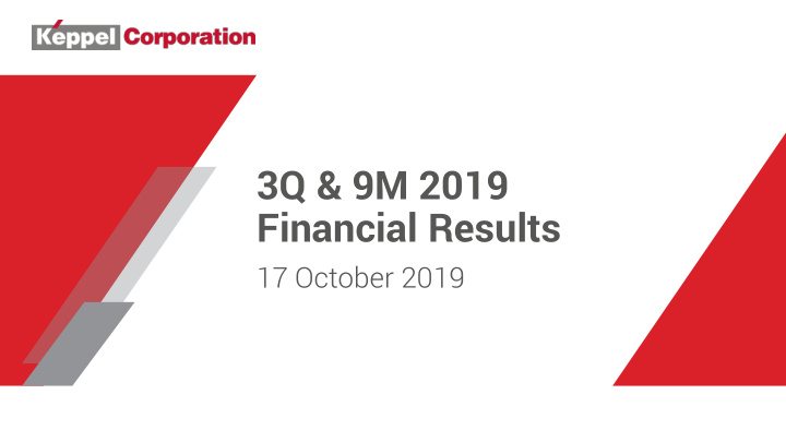 3q 9m 2019 financial results