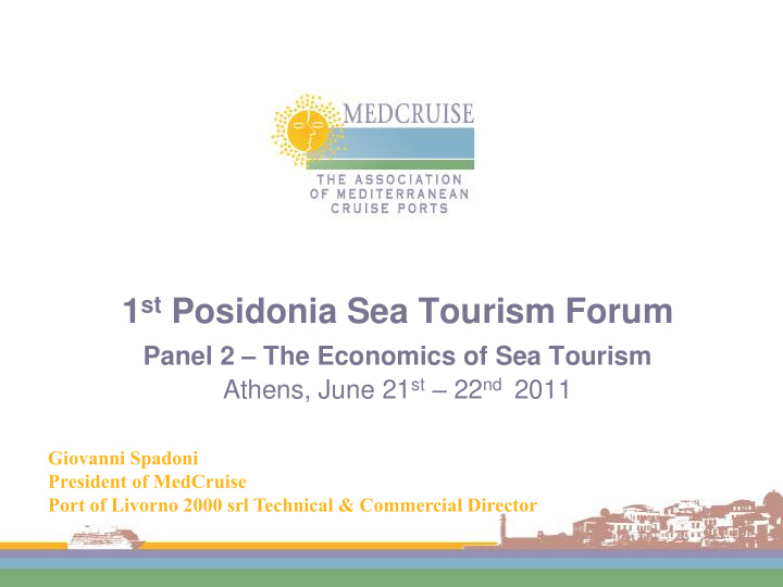 1 st posidonia sea tourism forum