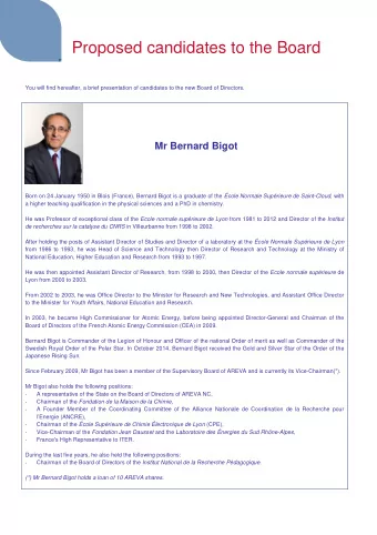 Proposed candidates to the Board  Ms Sophie Boissard Born on 4 July 1970 in Paris (France), Sophie