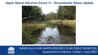 Source: Connected Water, Commonwealth Government Surface Water  Groundwater Interaction