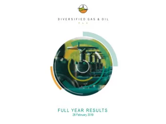 FULL YEAR RESULT S  28 February 2019  DISCLAIMER  FY Results 2018 Presentation  The information