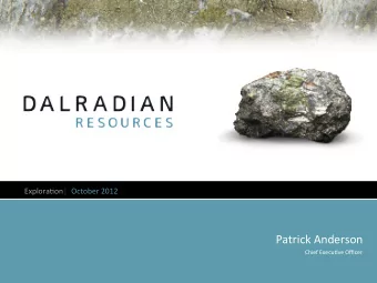 Patrick  Anderson    Chief  Execu5ve  Officer    Northern  Ireland