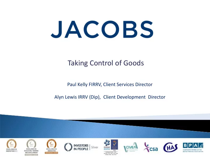 taking control of goods