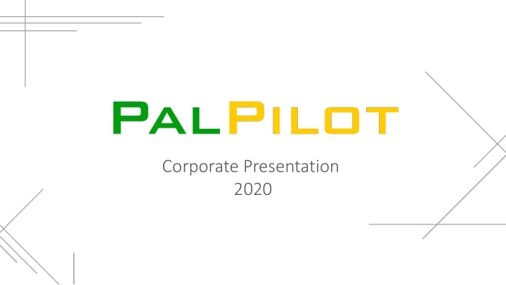 corporate presentation 2020 core values