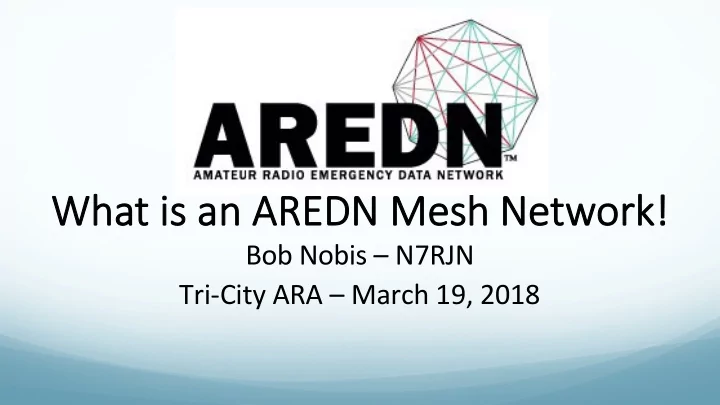 wha what is an a t is an aredn m redn mesh esh ne network