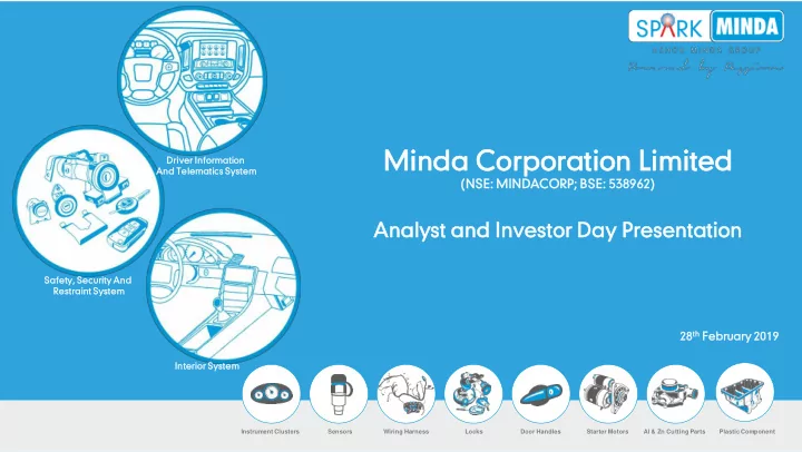minda corpor oration ion limit ited