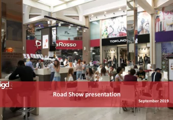 Road Show presentation  September 2019  \  This presentation does not constitute an offer or an