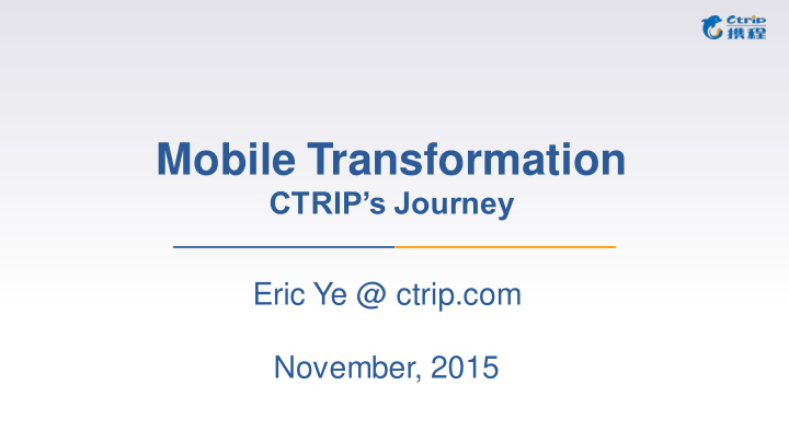 mobile transformation