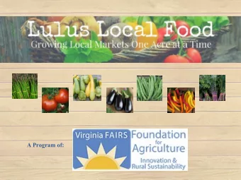 A Program of:  Strategic Planning    -  Grant Assistance    -  Feasibility Studies  Business Plans