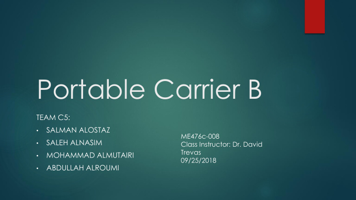 portable carrier b