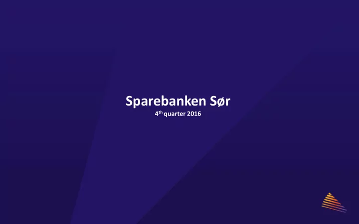 sparebanken s r