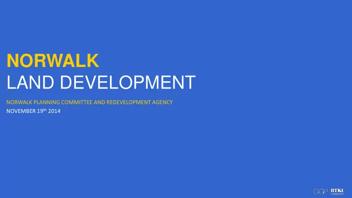 norwalk land development