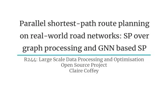 Parallel shortest-path route planning  on real-world road networks: SP over  graph processing and