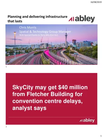 analyst says Presentation Name  / August 2018  2  1  16/08/2019 We are thrilled to partner with