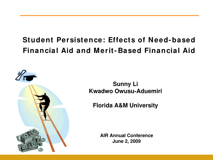 student persistence effects of need based financial aid