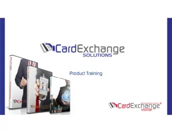 Product Training  CardExchange Visitor At A Glance  Pre-register visitors, groups &amp; events