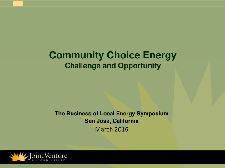 community choice energy