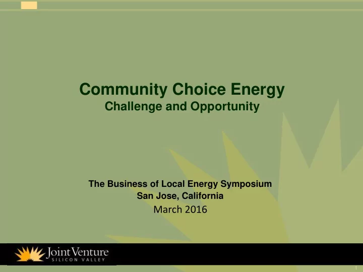 community choice energy