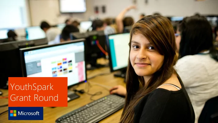 youthspark grant round agenda who we are