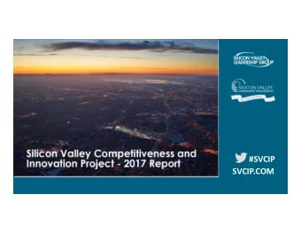 #SVCIP  SVCIP.COM  Jobs Housing Imbalance  About the Project  Co-Led  Silicon Valley