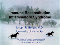immune reconstitution inflammatory syndrome