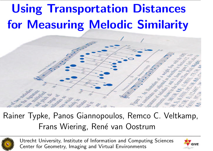 using transportation distances for measuring melodic
