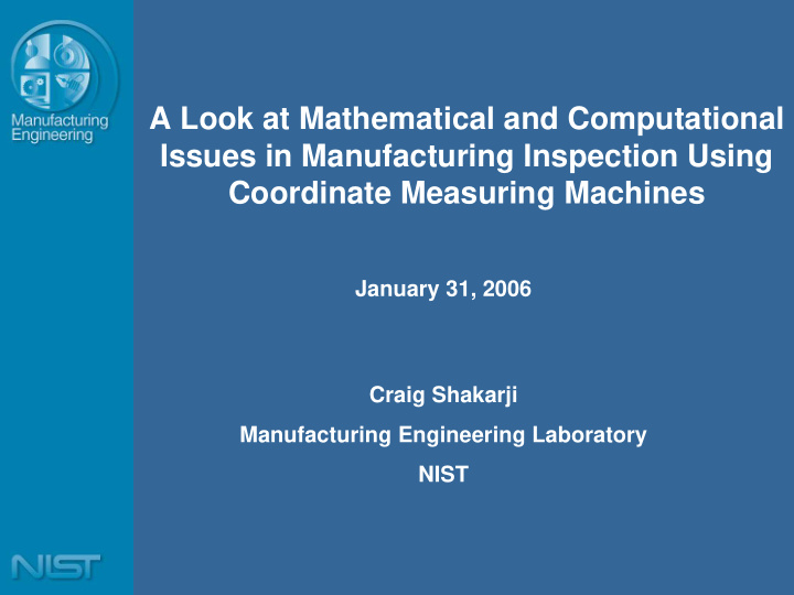 a look at mathematical and computational issues in