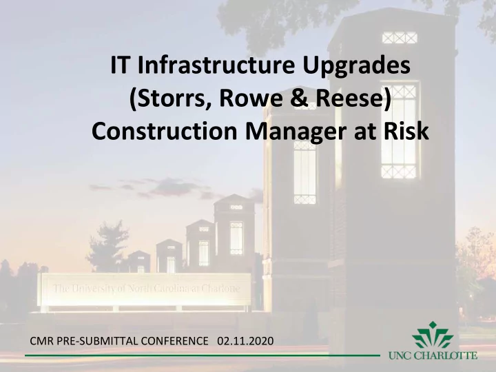 it infrastructure upgrades