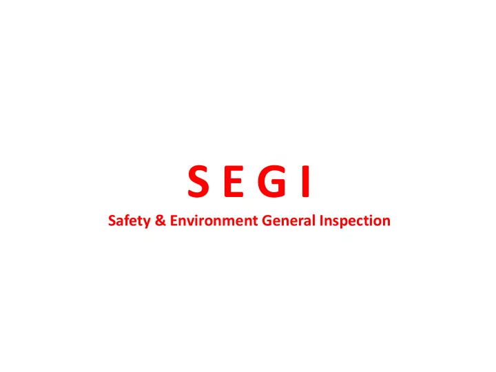 s e g i