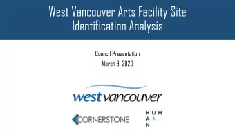 Identification Analysis  Council Presentation  March 9, 2020  Todays Agenda  1. Project Context