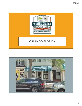 ORLANDO, FLORIDA  1  4/28/19  Moving to 316 North Park Avenue.  Tribune Unscripted Series  Winter