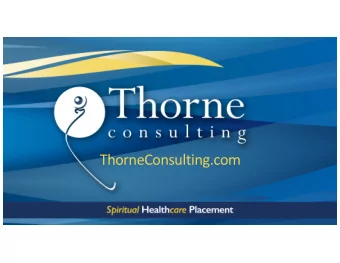ThorneConsulting.com  W E L C O M E  From Getting Noticed  From Getting Noticed to Getting
