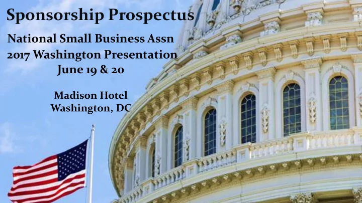 sponsorship prospectus